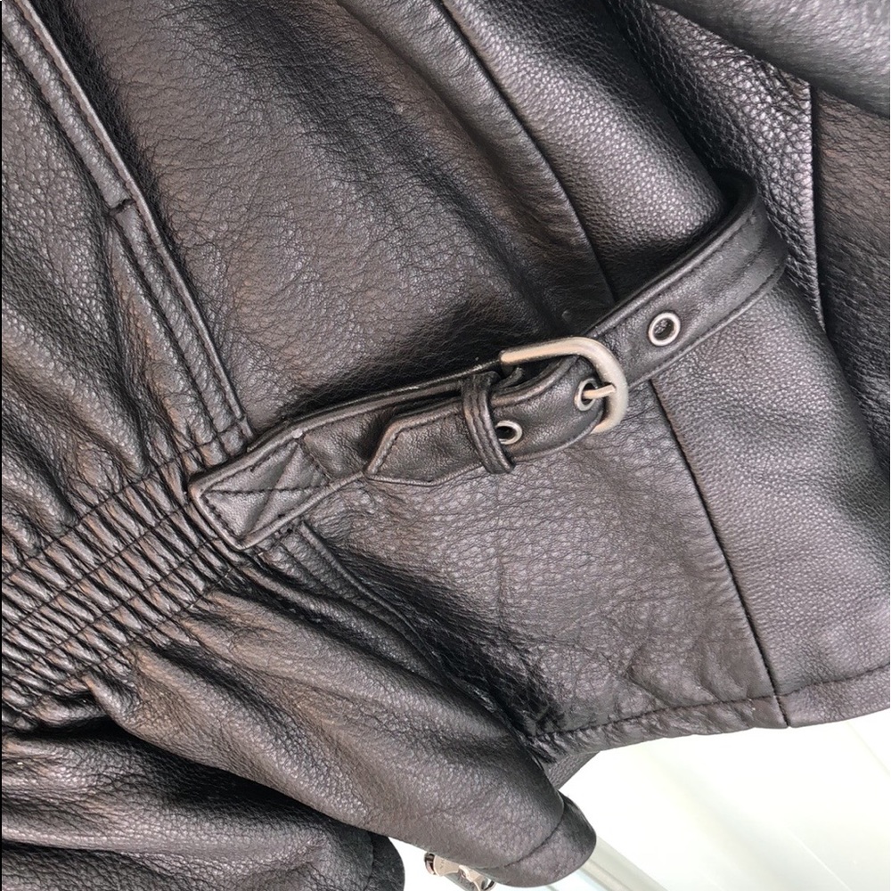 HARLEY DAVIDSON black leather jacket 💯% Authentic - Picture 7 of 17